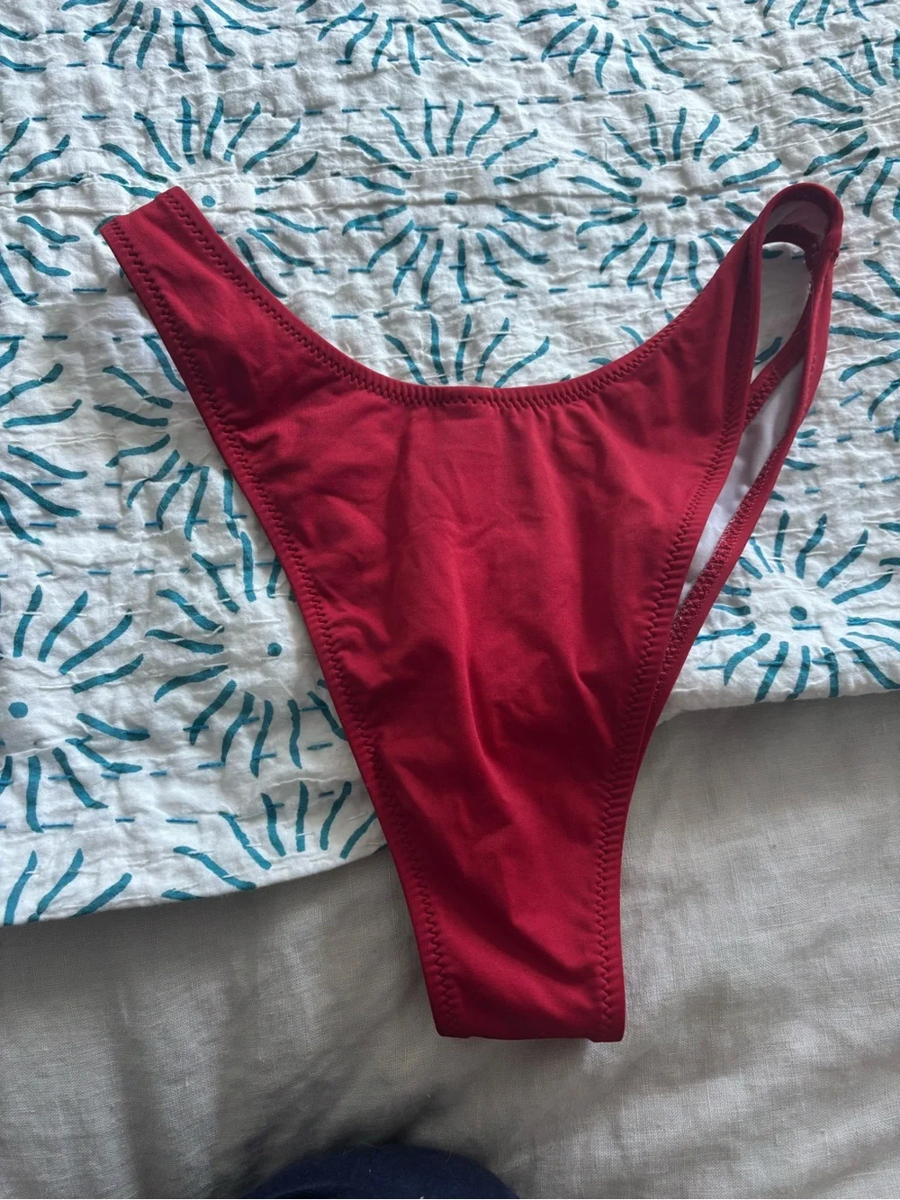 heavy manners Women’s High-Cut Red Bikini Bottom